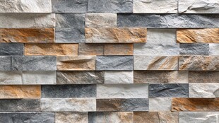 石砌墙面纹理 自然美感