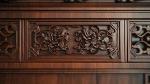 中式木雕家具细节之美