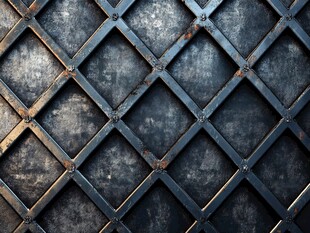 金属菱形格栅纹理背景