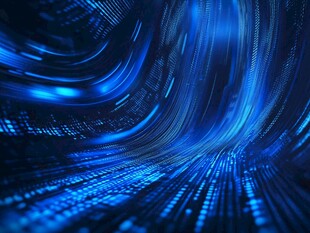 蓝色数字流科技动感背景