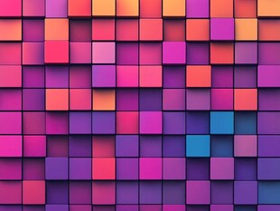 多彩立体方块背景图案