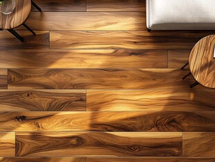 木质地板搭配温馨家居场景