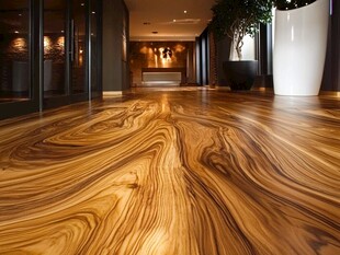 时尚木质大厅地面装饰