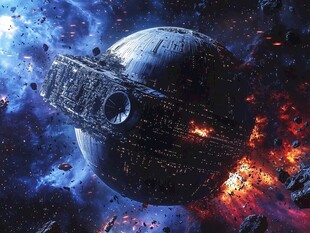 星际战舰穿梭浩瀚宇宙