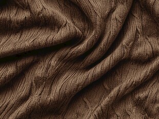 棕色褶皱针织布料纹理