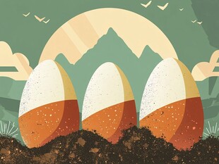 三颗蛋的户外奇幻场景