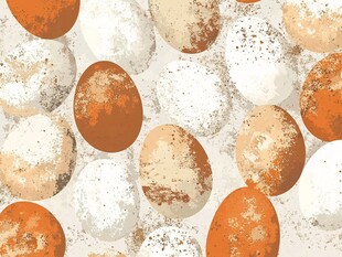 多彩斑点鸡蛋图案背景