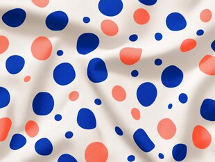 波点图案布料纹理特写