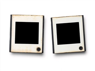 复古空白宝丽来照片