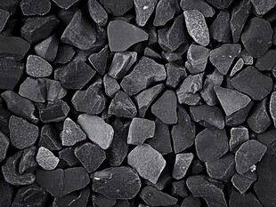 黑色碎石纹理特写