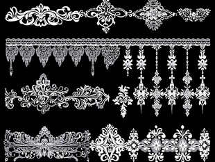 复古精美花纹装饰图案集合