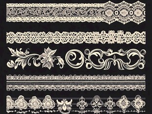 复古蕾丝花边图案集合