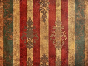 复古条纹花纹装饰图案