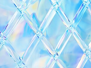 梦幻蓝透明菱格纹理图案