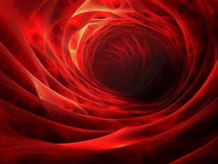 红色漩涡抽象艺术背景图