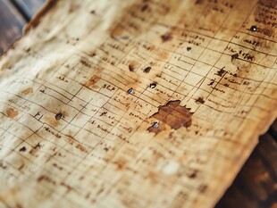 古老神秘的航海藏宝地图