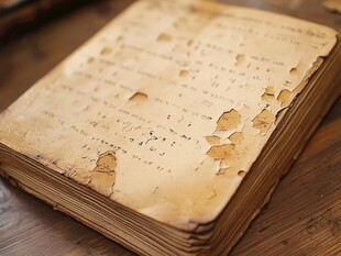 古老破旧的书页