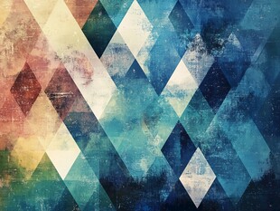 几何多彩抽象艺术背景图
