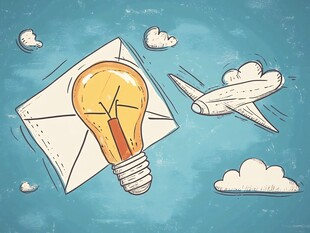 创意邮件在云端飞行