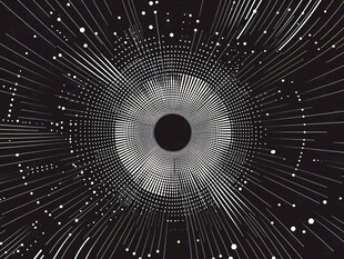 黑白放射线条抽象背景图