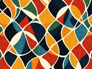 多彩几何图案抽象艺术背景