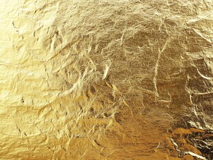 金色褶皱金属质感纹理