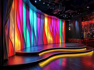 绚丽多彩的舞台空间