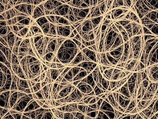 杂乱交织的金色线条纹理