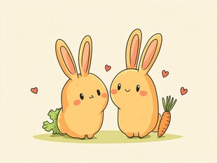 甜蜜小兔的浪漫时刻