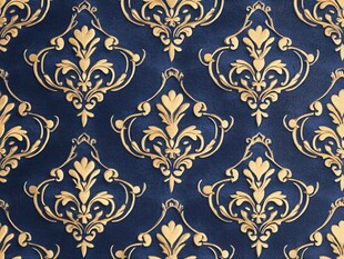 深蓝底金色欧式花纹图案