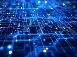 科技感电路板数字图像