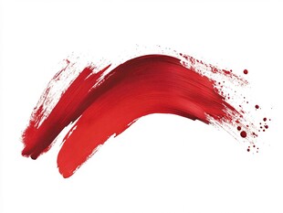 红色笔触纹理 简洁艺术感