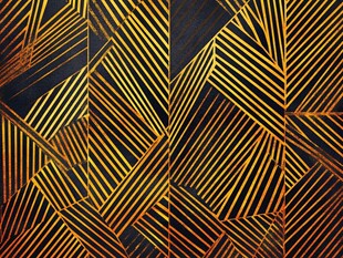 金色几何线条抽象艺术图案