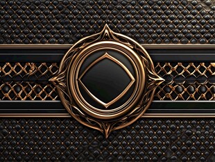 黑金质感金属装饰图案