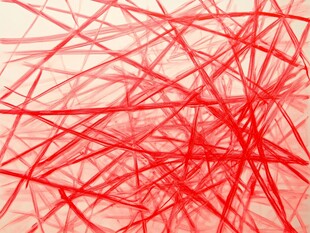 红色线条交织抽象背景图