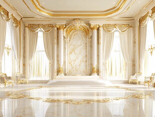 奢华欧式宫廷风室内空间