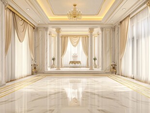 豪华欧式风格客厅室内设计