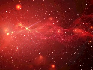 梦幻红色星空光效背景图