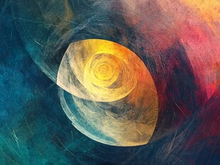 抽象炫彩螺旋艺术图案