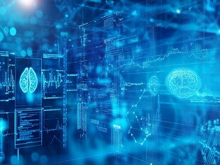 科技感十足的智能数据界面