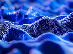 蓝色动感波纹科技纹理图