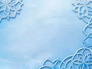 浅蓝色花纹背景装饰图