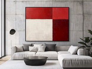 现代简约风客厅艺术挂画