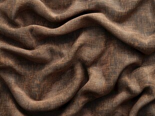棕色褶皱布料纹理特写