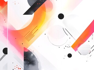 多彩几何抽象艺术背景图