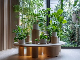 室内绿植景观装点温馨空间