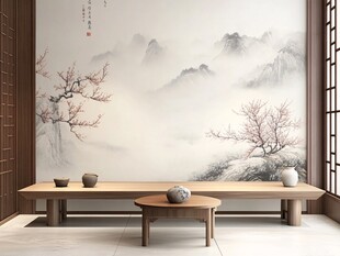 中式山水禅意室内空间