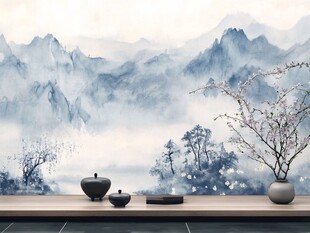 中式山水茶景意境之美