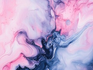 梦幻流体色彩抽象艺术图