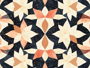 复古几何花纹瓷砖图案